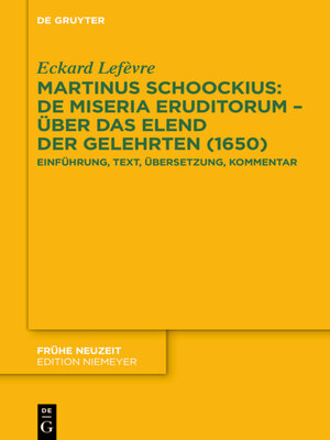 cover image of Martinus Schoockius